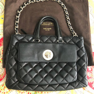 Kate Spade Campbell Gold Coast leather black purse